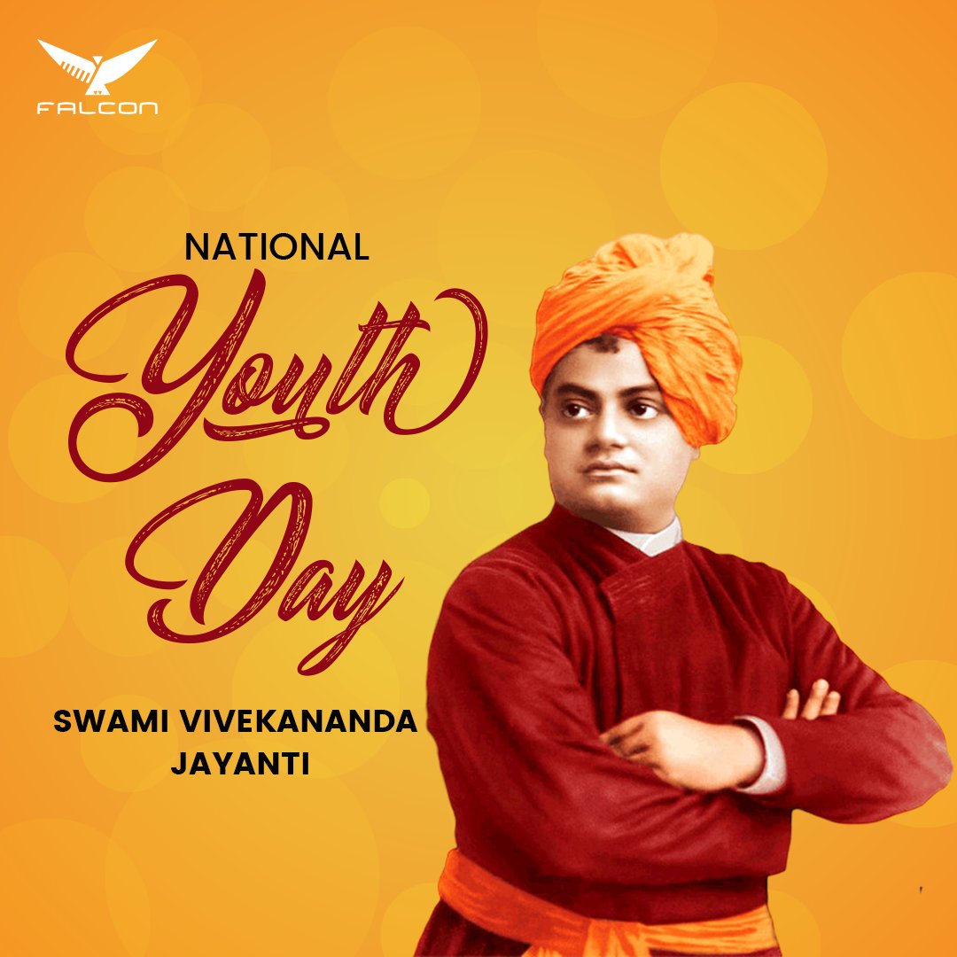 FalconSolCo's tweet photo. Arise, Awake and Stop not till the goal is reached!

May the ideals of Swami Vivekananda keep guiding our youth and inspire them to work towards nation building. https://t.co/NuWeD3G3TV