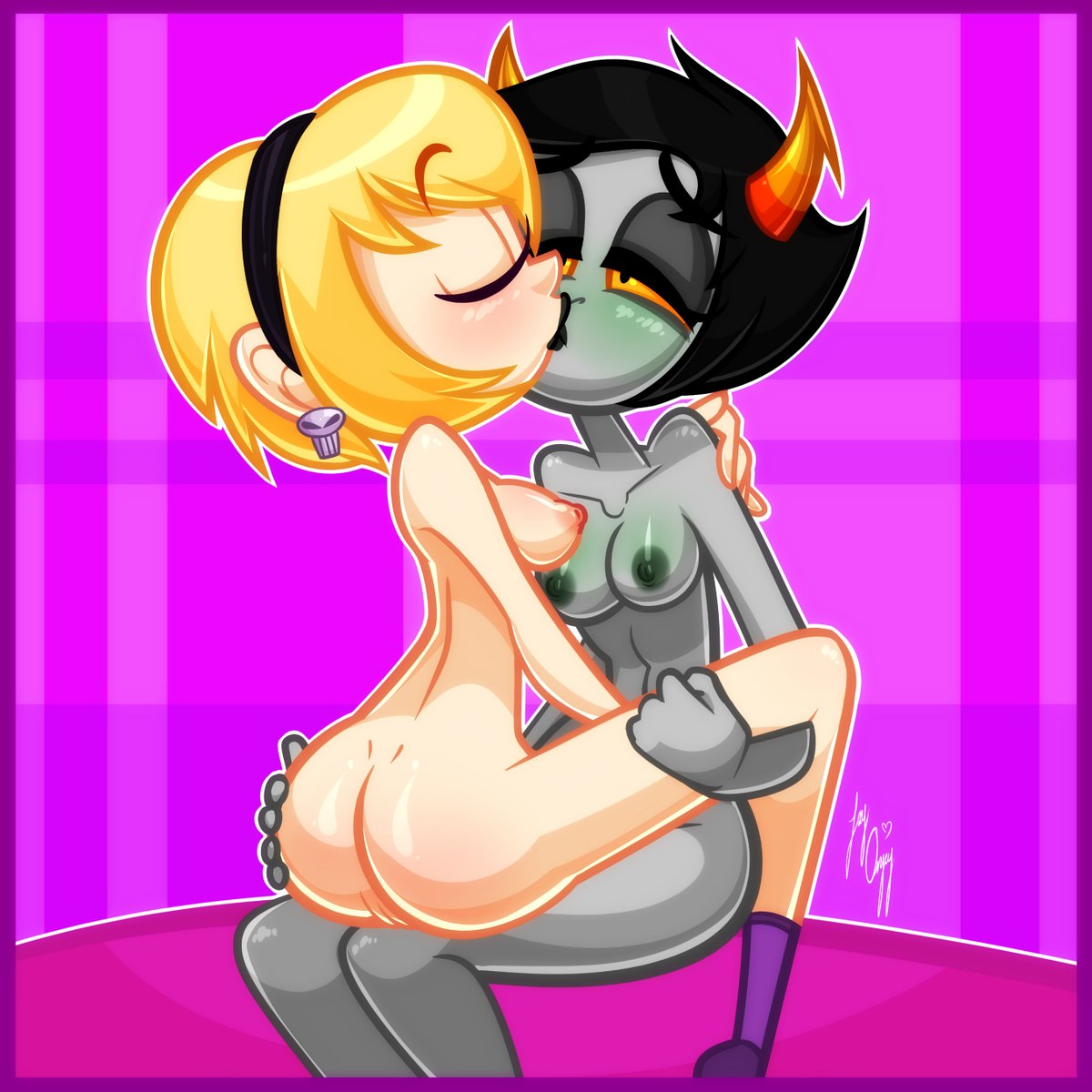 JMadeye's tweet photo. Commission for @WalpurrgisSin 

Bonded over Books, These two ended up becoming Lesbifriends

#NSFW #MSPaintAdventures #Homestuck #KanayaMaryam #RoseLalonde #Lesbian #Sapphic #Crossover https://t.co/JC8GicaFqT