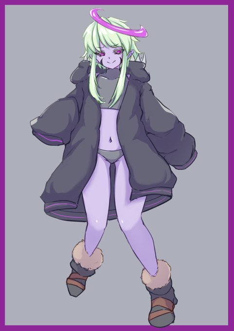 今回のキャラデザスーパー難産枠のヒロインです 魔王らしいです 