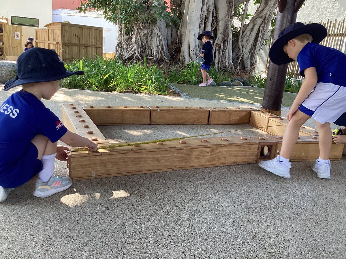 We have been investigating non standard units of measure. We understood that length and height are the same and that we had to use the same units when comparing length. #jessjummaths #eytalking  #eyfs