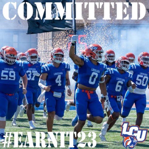 I’m blessed to say that I am committed to Louisiana Christian University!💙🧡@CoachPorter_LCU <a href="/LCU_ftball/">LCU Football</a> <a href="/TBlaize17/">Travis Blaize M. Ed.</a> <a href="/WCACrusadersAth/">WCA Crusaders Athletics</a>