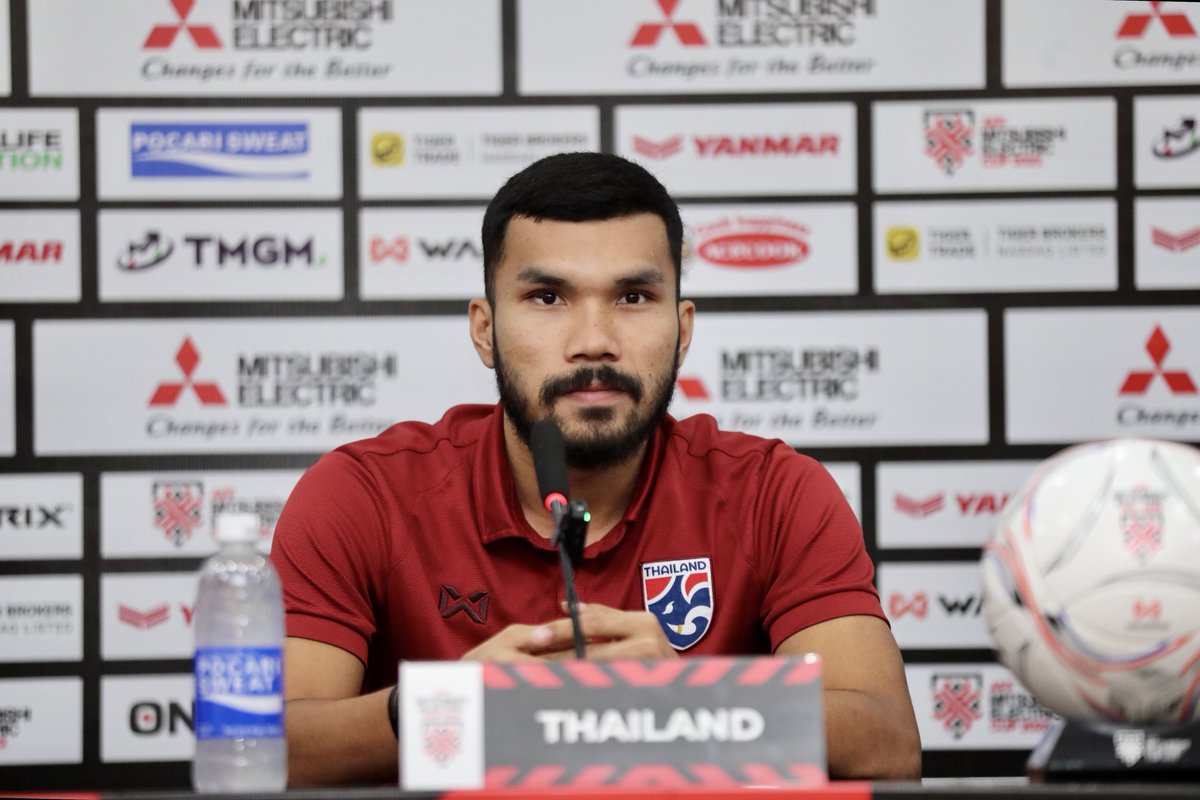AFFPresse's tweet image. AFF Mitsubishi Electric Cup 2022 - FINAL 1

&quot;Tomorrow will be a difficult match. However, the team and I have a plan and hope to stop Nguyen Tien Linh and have a good match against Vietnam.&quot; - Thailand defender Kritsada Kaiman

#AFF
#AFFMitsubishiElectricCup2022
#AMEC2022