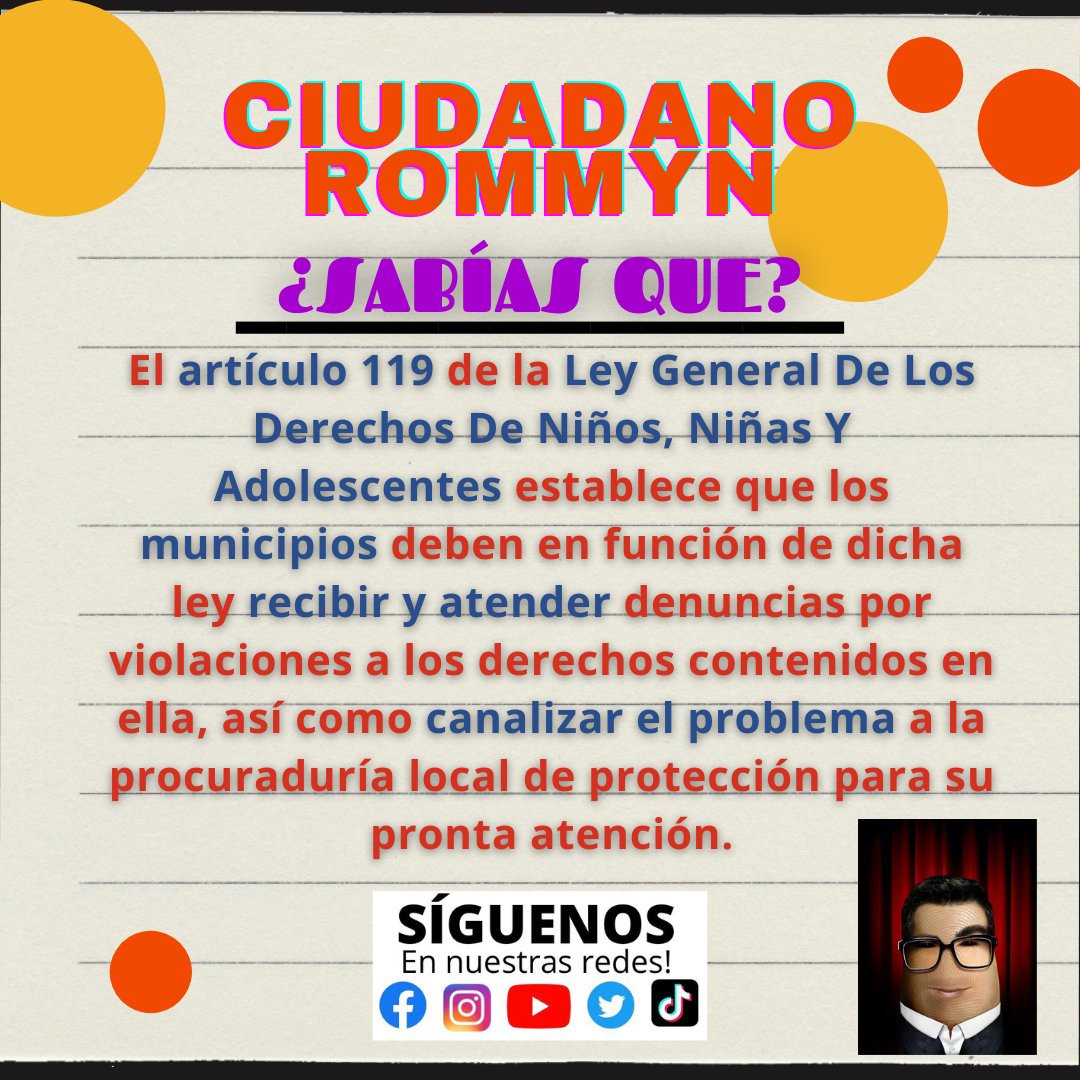 rommynciudadano's tweet photo. ARTICULO 119 @RomansanchezZ #LEGALIDAD #DERECHOSHUMANOS #PRINCIPIOS #PROTECCIÓN #INFORMATE #BUAP #TVBUAP #CINCORADIO #LEYES #ROMMYNDICE #APRENDOCONROMMYN #SIGUEMEYA #PROYECTOROMYN @ONU_es @UNICEFMexico @Gob_Puebla @SEGOB_mx @ONUMujeresMX @DGDCUNAM @RadioUNAM
@BUAPoficial https://t.co/0y2emp3N5e