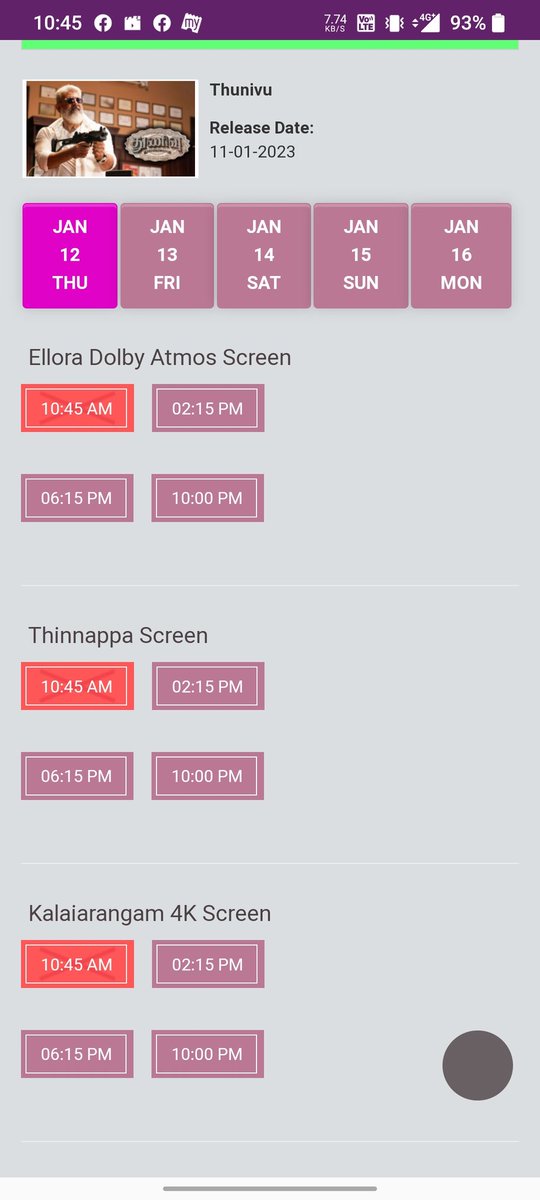 itzMukeshVj's tweet photo. Today booking states in karur .. varisu easily dominant kunivu In karur city. 👍👍
@KarurCinemas
#Varisu https://t.co/8uqSO3ORvT