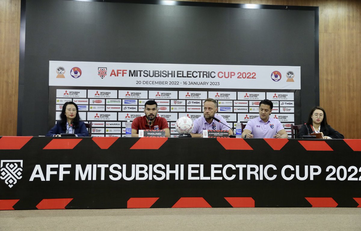 AFFPresse's tweet image. AFF Mitsubishi Electric Cup 2022 - FINAL 1

&quot;Tomorrow will be a difficult match. However, the team and I have a plan and hope to stop Nguyen Tien Linh and have a good match against Vietnam.&quot; - Thailand defender Kritsada Kaiman

#AFF
#AFFMitsubishiElectricCup2022
#AMEC2022