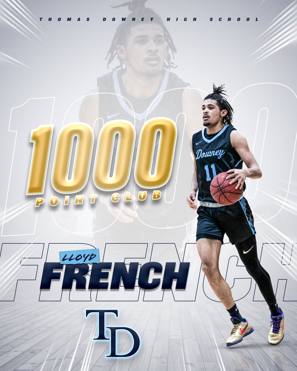 MitchellAEvans's tweet photo. Tonight we got to honor senior Lloyd French for a huge accomplishment with 1,000 career Varsity points. I can’t say enough good things about this man. He’s trusted me, the program, and put an incredible amount of hard work for himself and he’s been a joy to coach for 3 years. https://t.co/Eu6eXezWok