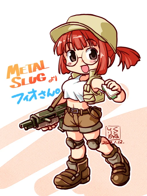 今になって思えばフィオさん、めっちゃ性癖の過積載すぎる…「METAL SLUG」(メタスラ)、めっちゃ大好きなタイトルでしたねえ(ナツカシイ 