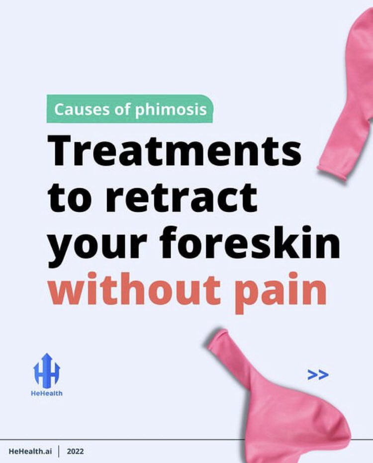 HeHealthai's tweet photo. Phimosis is a penile condition where your foreskin is too tight or small to be retracted over the tip of your 🍌
#menshealth #penishealth #HeHealth #genitahealth #Health #HealthyLiving #heathcare #phimosis #awareness https://t.co/FGvfbiKYcq