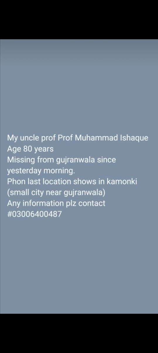 Ayesham38889403's tweet image. Kindly retweet 
#missingalert 
@BolnaZarooriHai 
@Ammarysaggu 
@Amorous_Shaizi 
@AUKhan4u 
@Catie_Sayss