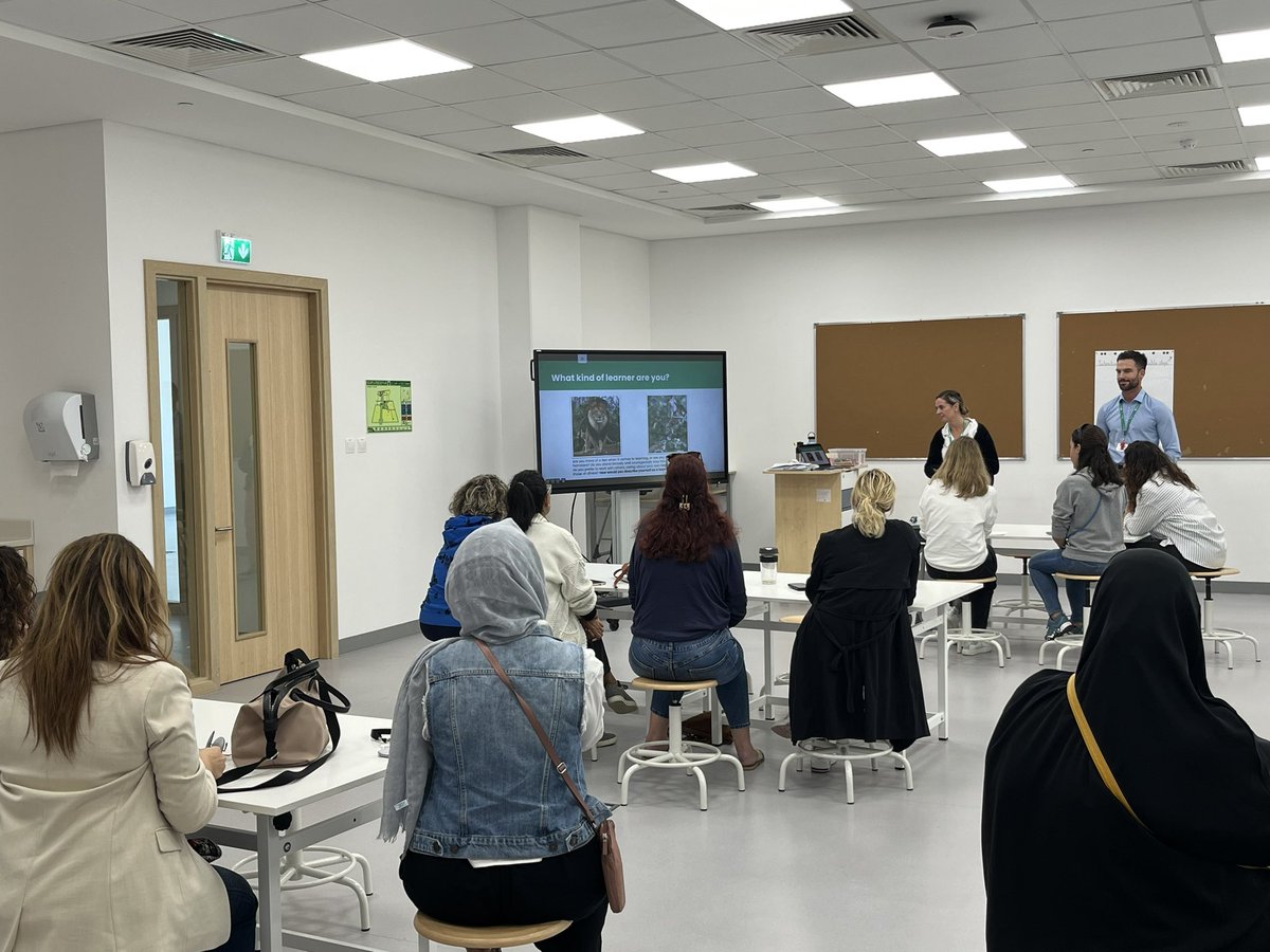 Raha_PYP_KCC's tweet photo. What kind of learner are you? A great question for our students but also our parents! 🍎A full classroom of parents for our Coffee and Connect session today, where our incredible PYP leaders @harlen_rachel and Michael Brady explored the PYP Learner Profiles! https://t.co/zAvgNa9JXS