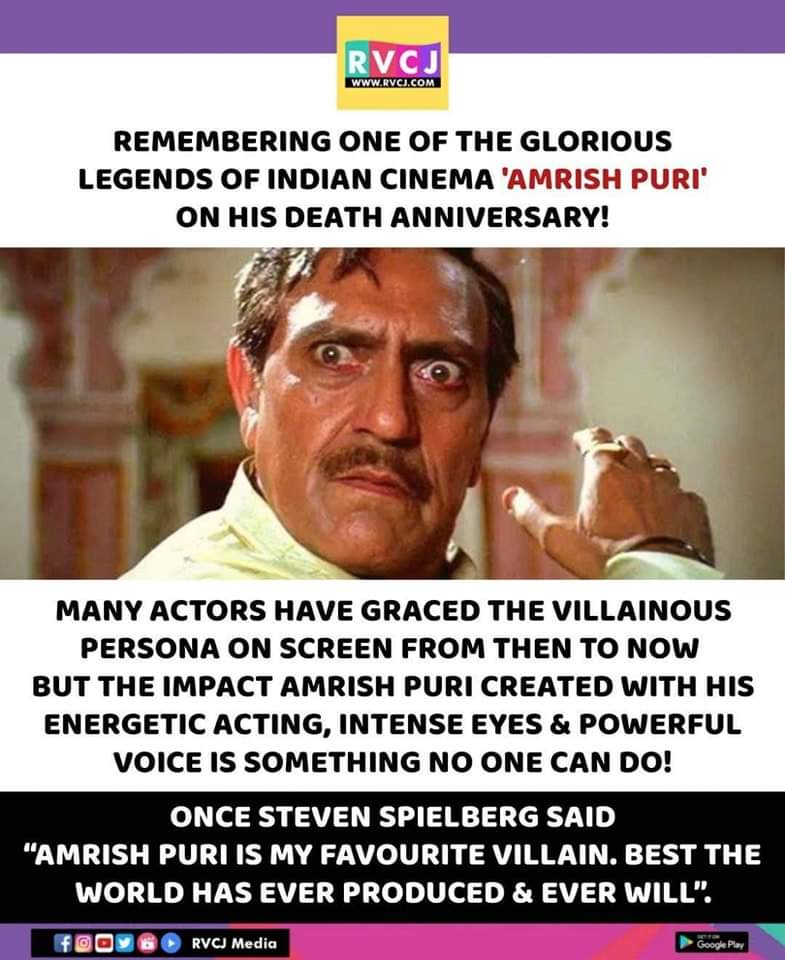 rvcjmovies's tweet photo. Remembering Amresh Puri on his death Anniversary!
#amreshpuri #rvcjmovies #rvcjinsta https://t.co/OylR91f3Uj