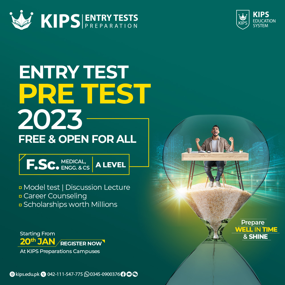 kipsofficial's tweet photo. Registrations open for the "Entry Test - Pre Test" Activity are free and open for all FSc and A-Level students.
For details and registration please visit campus or register online at https://t.co/0xneszEVqm
#MedicalEntryTest #EngineeringEntryTest https://t.co/Uw8CObVUFy