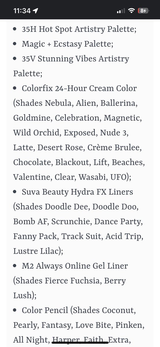 clawdeeyah_'s tweet photo. PSA to my makeup loving friends! Morphe is under a class action lawsuit for using non-FDA approved pigments in their palettes. If you own any of these products, keep them and see if you can get compensation from the lawsuit, especially if they caused you irritation: https://t.co/frCwG8VTQS
