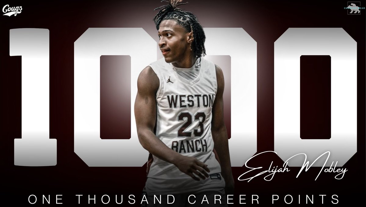 ranchbball's tweet image. 1000 Career Points 🐾 🏀 #Cougs #TrustedTheProcess