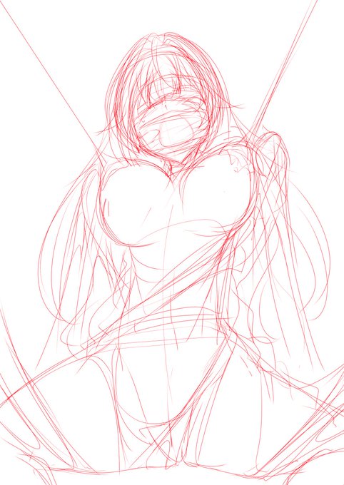 │˶˙ᵕ˙˶)꜆今回は既出イラストの下書き、ラフをちょっと出してみます
1枚目は前回のhskw、2枚目はソフィーティアのセル呑み、3枚目はlmy-changのベビー呑みのやつです
線画や塗りでなんとかする部分はザックリで、表情とか細かい部分はラフでもがっつり描くタイプです 