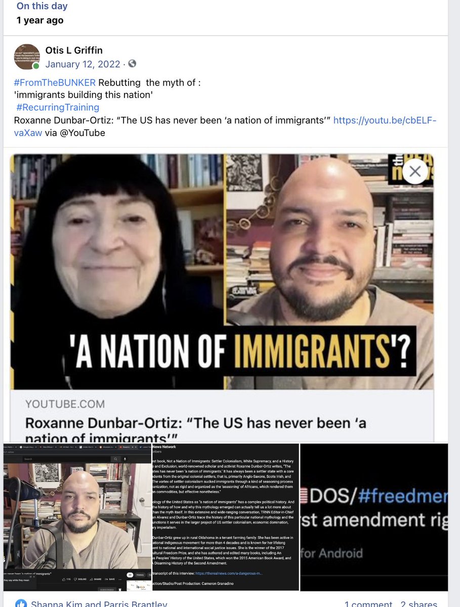 MONTYOG's tweet image. #OTD #LoookingBack Rebutting  the myth of :
'immigrants building this nation' 
 #RecurringTraining 
Roxanne Dunbar-Ortiz: “The US has never been ‘a nation of immigrants’” youtu.be/cbELF-vaXaw