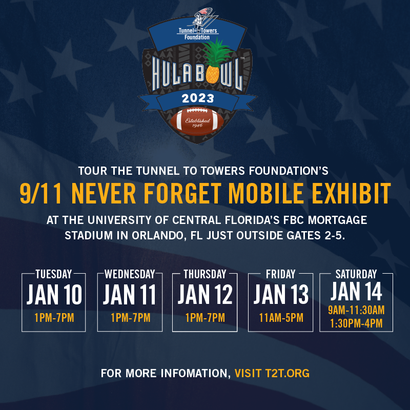 Hula Bowl on Twitter "Tour the Tunnel to Towers Foundation's 9/11 Never Mobile Exhibit