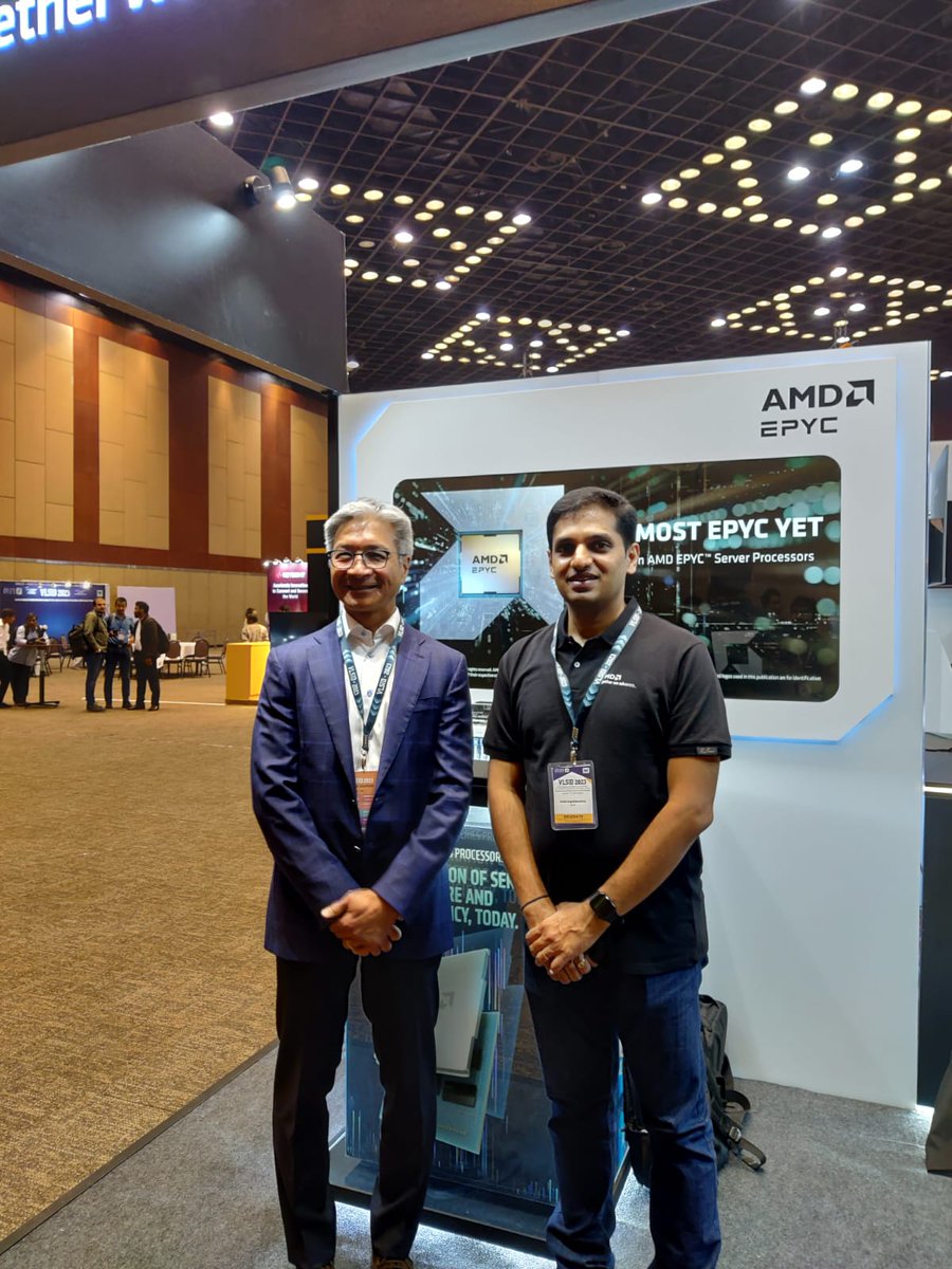 AMDIndia's tweet image. Don&apos;t miss out on visiting the AMD booths in the Conference Area at the VLSI Design Conference 2023 in Hyderabad.

Booth numbers 1, 2 and 18 | For more info, visit bit.ly/3k81gUw

#AMD #TogetherWeAdvance #VLSID2023