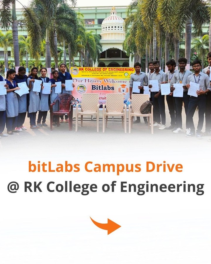 bitLabs Campus Placement Drive at RK College of Engineering.

#placementshub #placement2021 #placementassistance #placementpreparation #placementcell #placementyear #placementdrive #workplacement
#placementdrive #campusplacement
#jobplacement #placement