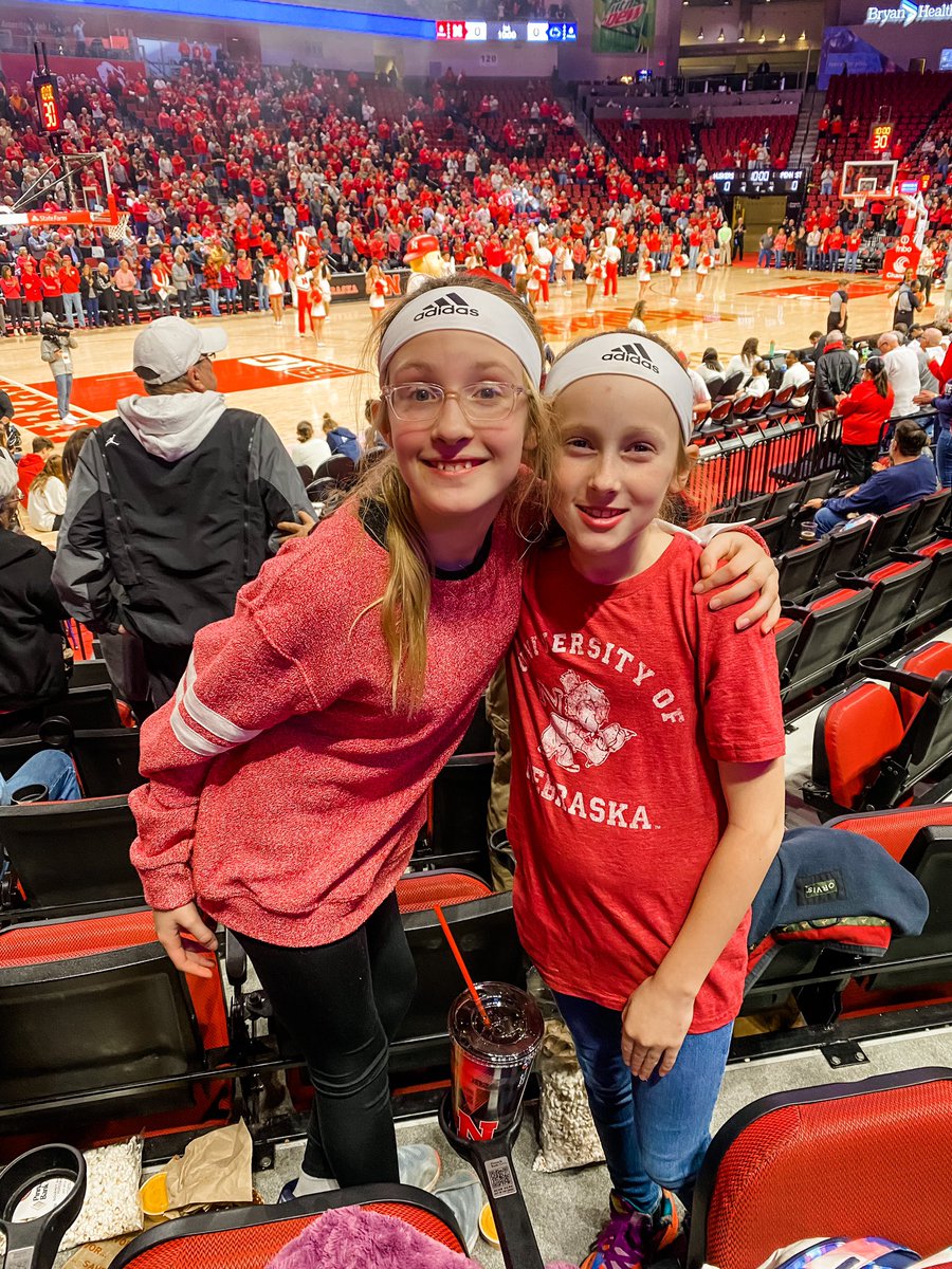 ktynon's tweet photo. Watching the #Huskers play with these future ballers! https://t.co/IcYkagP2ga