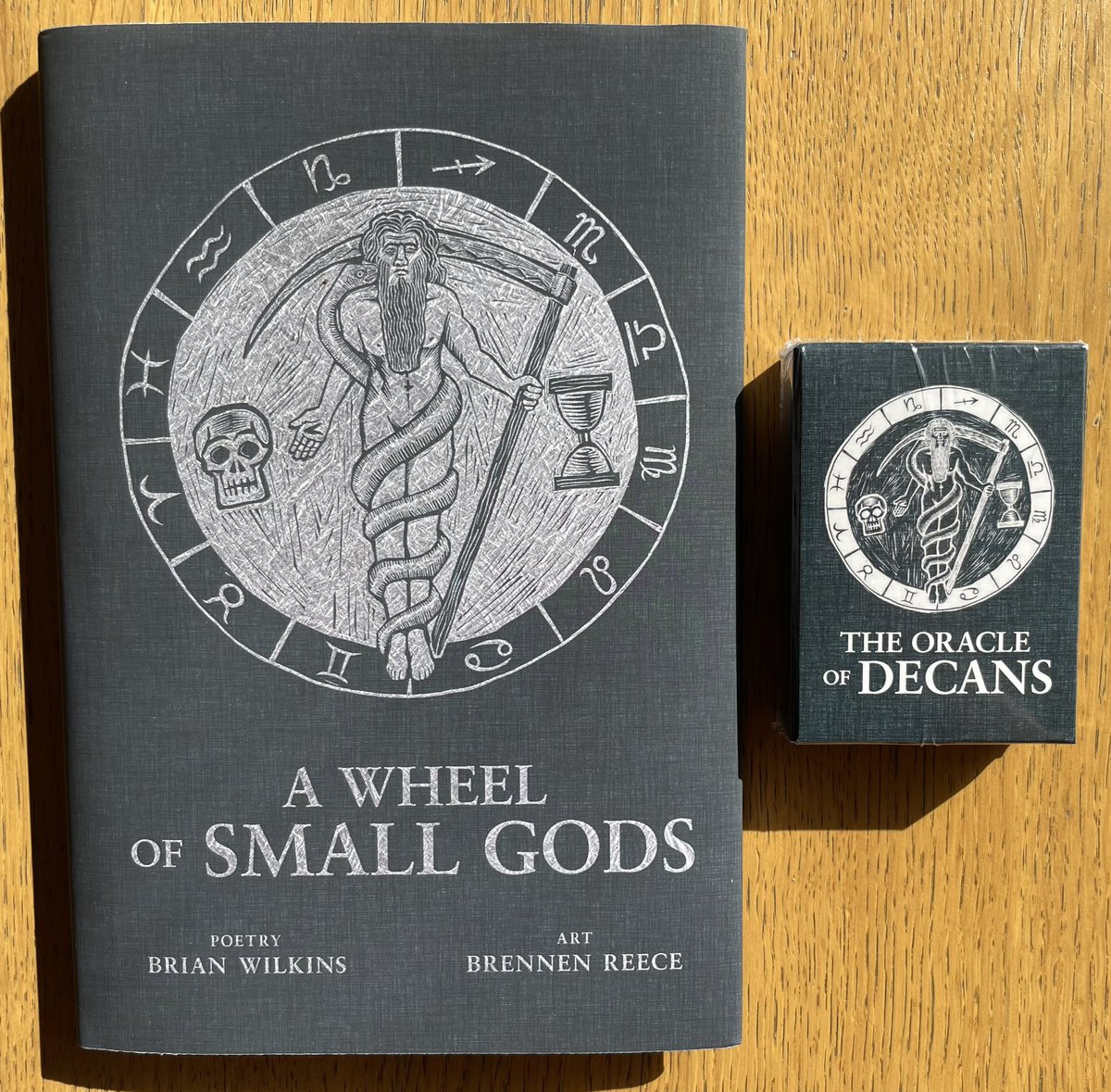 djp1974's tweet photo. What surprising gifts the Kronian king did bring—@brennenreece’s ‘Oracle of #Decans,’ with thanks to @revelorepress: https://t.co/apdXEpOtC8