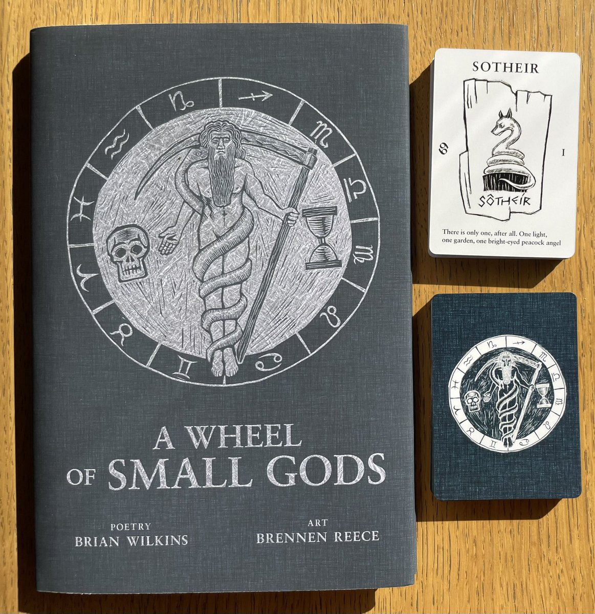 djp1974's tweet photo. What surprising gifts the Kronian king did bring—@brennenreece’s ‘Oracle of #Decans,’ with thanks to @revelorepress: https://t.co/apdXEpOtC8