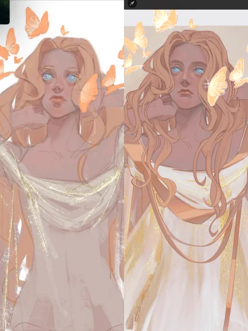 i remade the old sketch into some new one idk but i really wanted to correct her features cause they weren't psyche's ig#fanconcept #psyche 