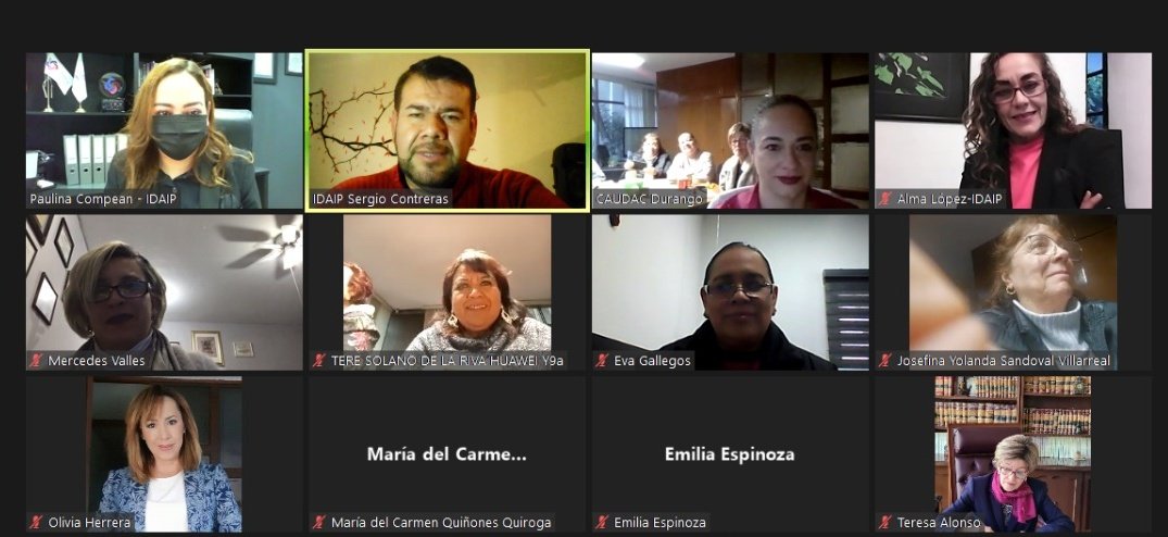 IDAIP_DURANGO's tweet photo. #Agenda 🔎| Hoy la comisionada presidenta del #IDAIP, @PaulinaCompean1 impartió #Capacitación sobre el manejo de la Plataforma Nacional de Transparencia y Acceso a la Información Pública, dirigida a socias del Colegio de Abogadas Unidad Durango #CAUDAC. https://t.co/cbVuYIumVV