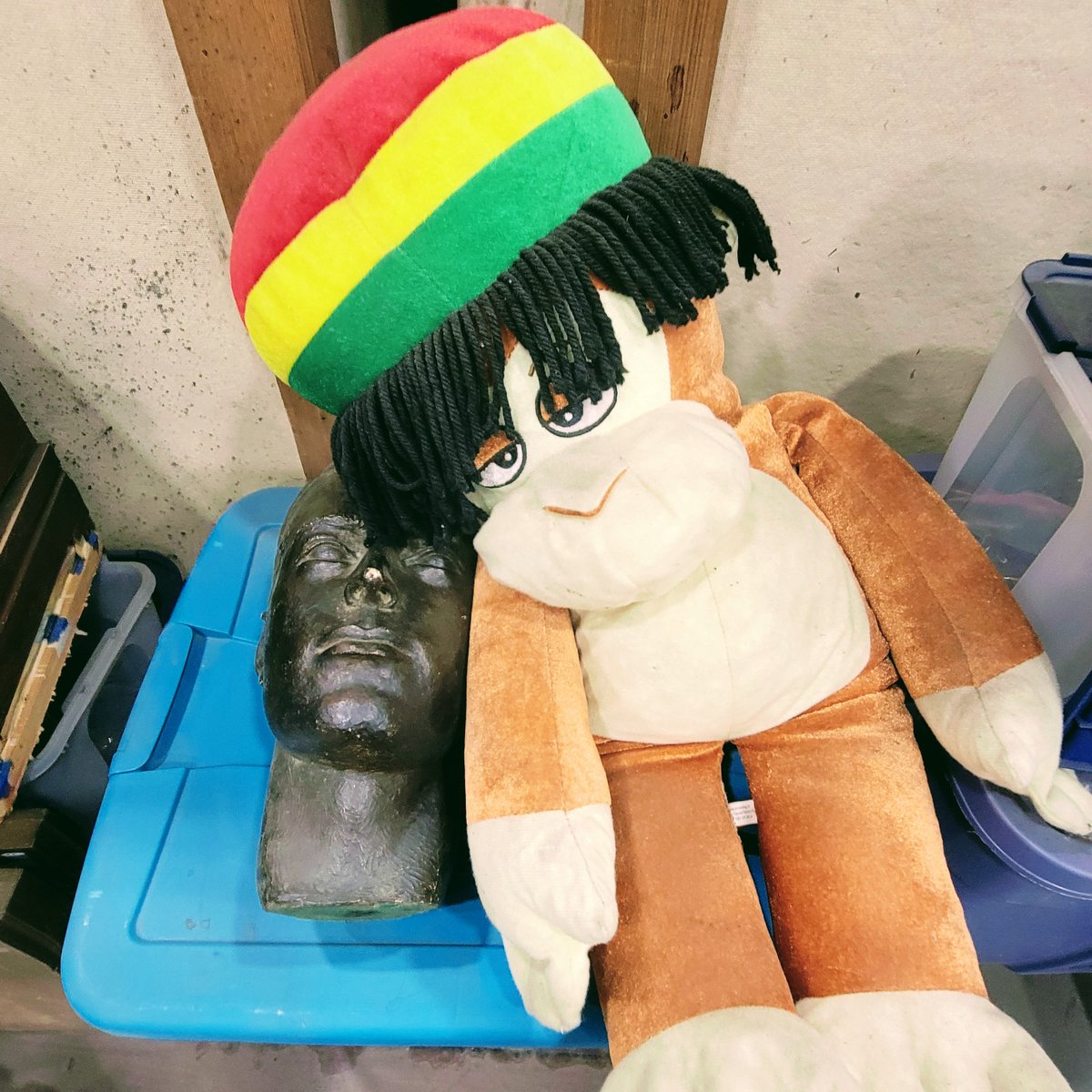 You never know what you'll find laying around back in our busy receiving department! 😜