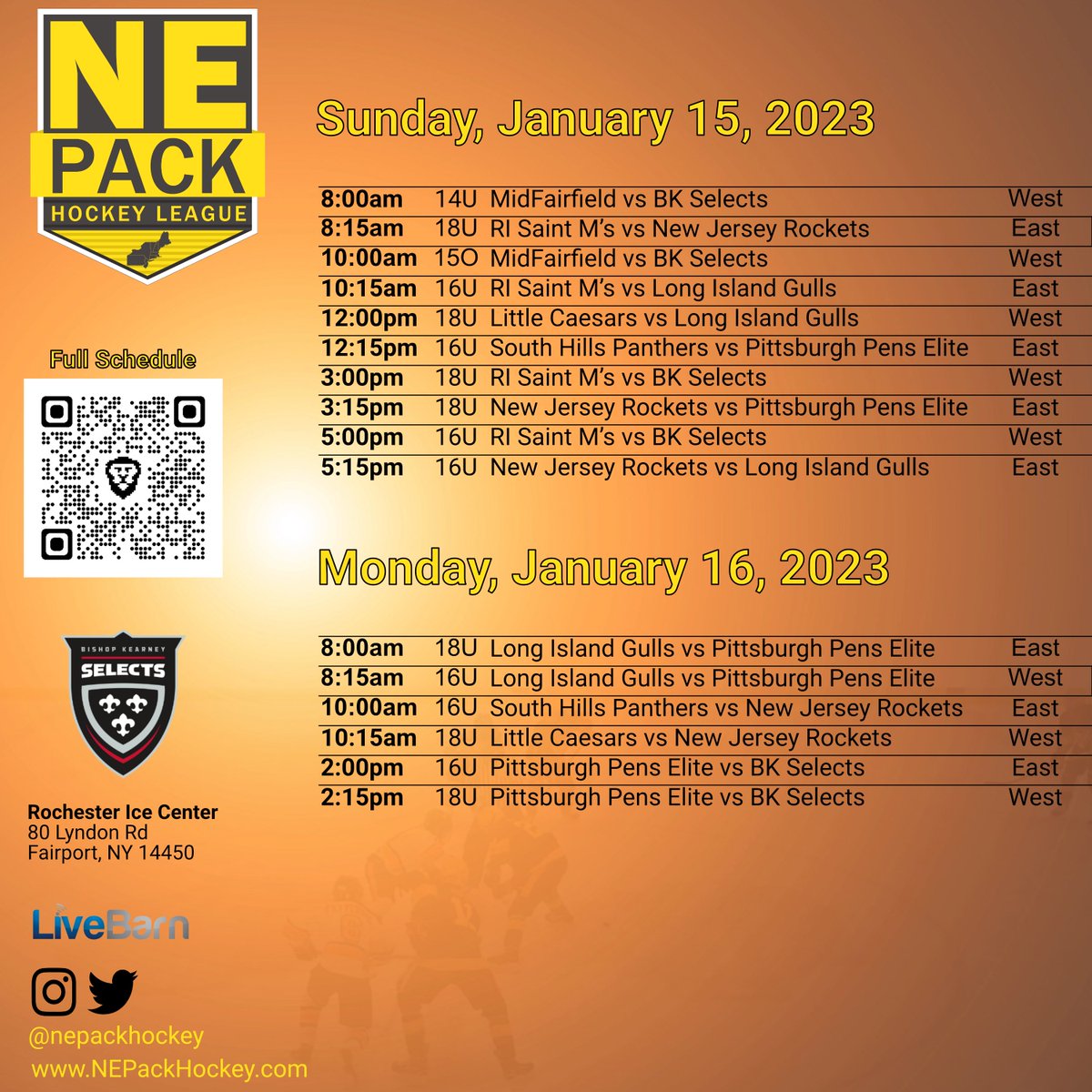 NE Pack Hockey on Twitter "NE Pack action is back this weekend in