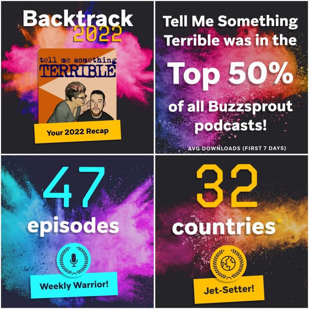 TMSTPod's tweet image. Look at our little podcast go!
#2022recap #indiepodcast #podcasts #shamelessplugging @buzzsprout #backtrack