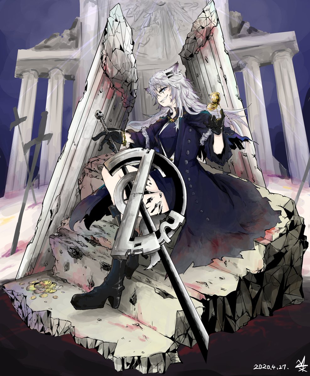 レッド(アークナイツ) 「ちょっとお話あったので再掲漫画を封印してイラストを真面目に描いてみようと思ってた」|₂₄*のイラスト