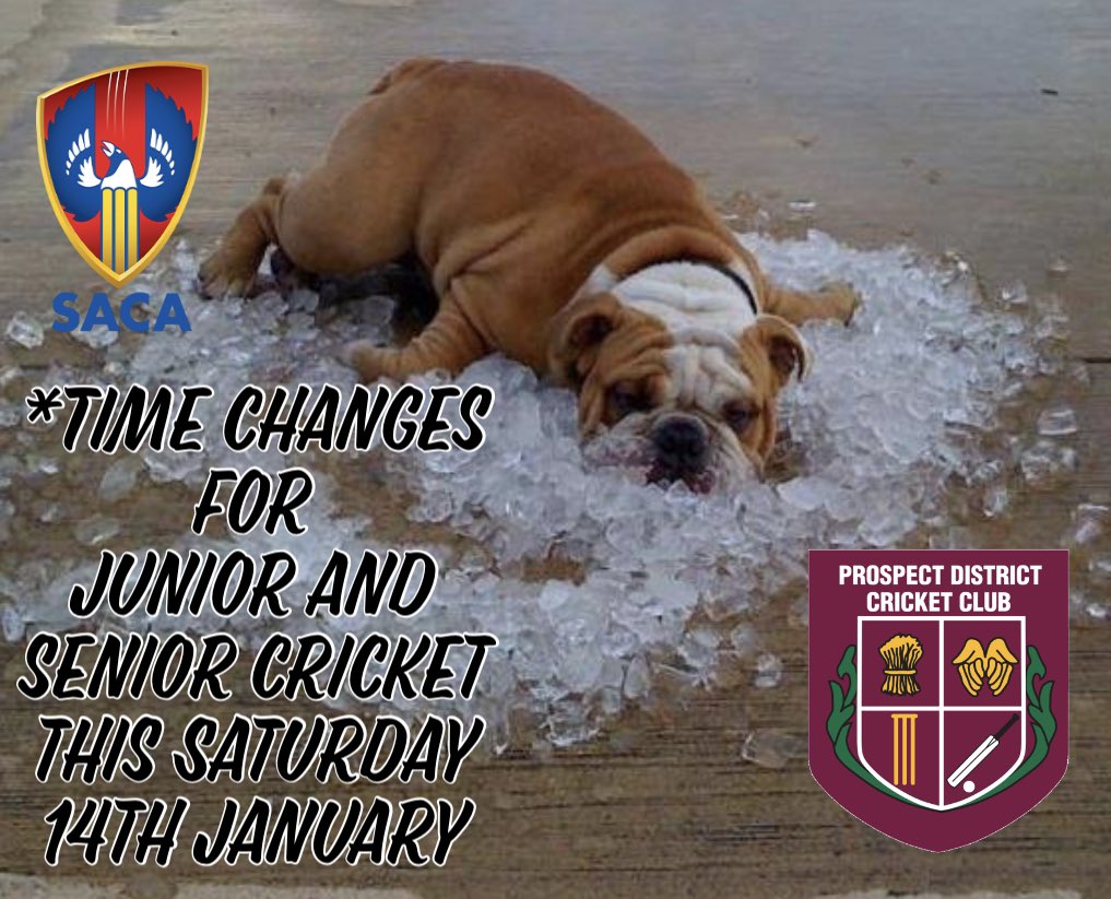 Please be advised that due to the extreme weather forecast for Sat. 14th, SACA have made the decision to reschedule the start time of junior, 3rd and 4th grade matches to 10:30am. Any change in the forecast, we will discuss the possibility of rescheduling matches as appropriate.