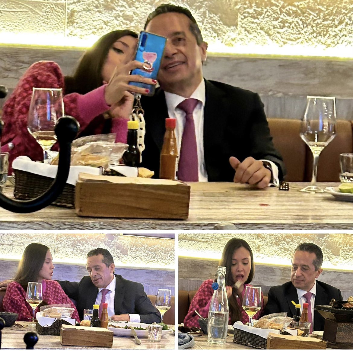 lumendoz's tweet photo. #KissCam Se ve lindo y feliz el embajador q entregó a la 4T #QuintanaRoo,  @CarlosJoaquin en #Campomar , ¿o no? https://t.co/b2Ecjlw9z1