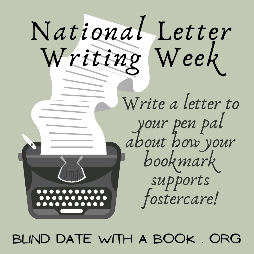 blinddatewbook's tweet image. Need ideas for what to write to your pen pal about? How about let them know about how our handmade bookmarks (and all of our books!) support foster care?!?

Store link in bio if you want to pick one up for yourself.

#blinddatewithabook #letterwritingweek #penpal