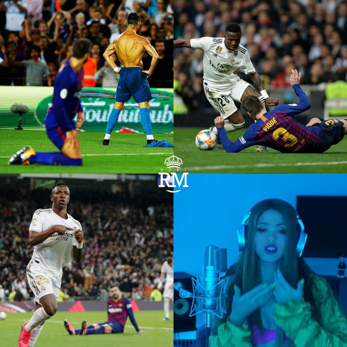 AdriRM33's tweet photo. Siempre acabas igual Piqué. 🤣 https://t.co/X1RitGZbJl