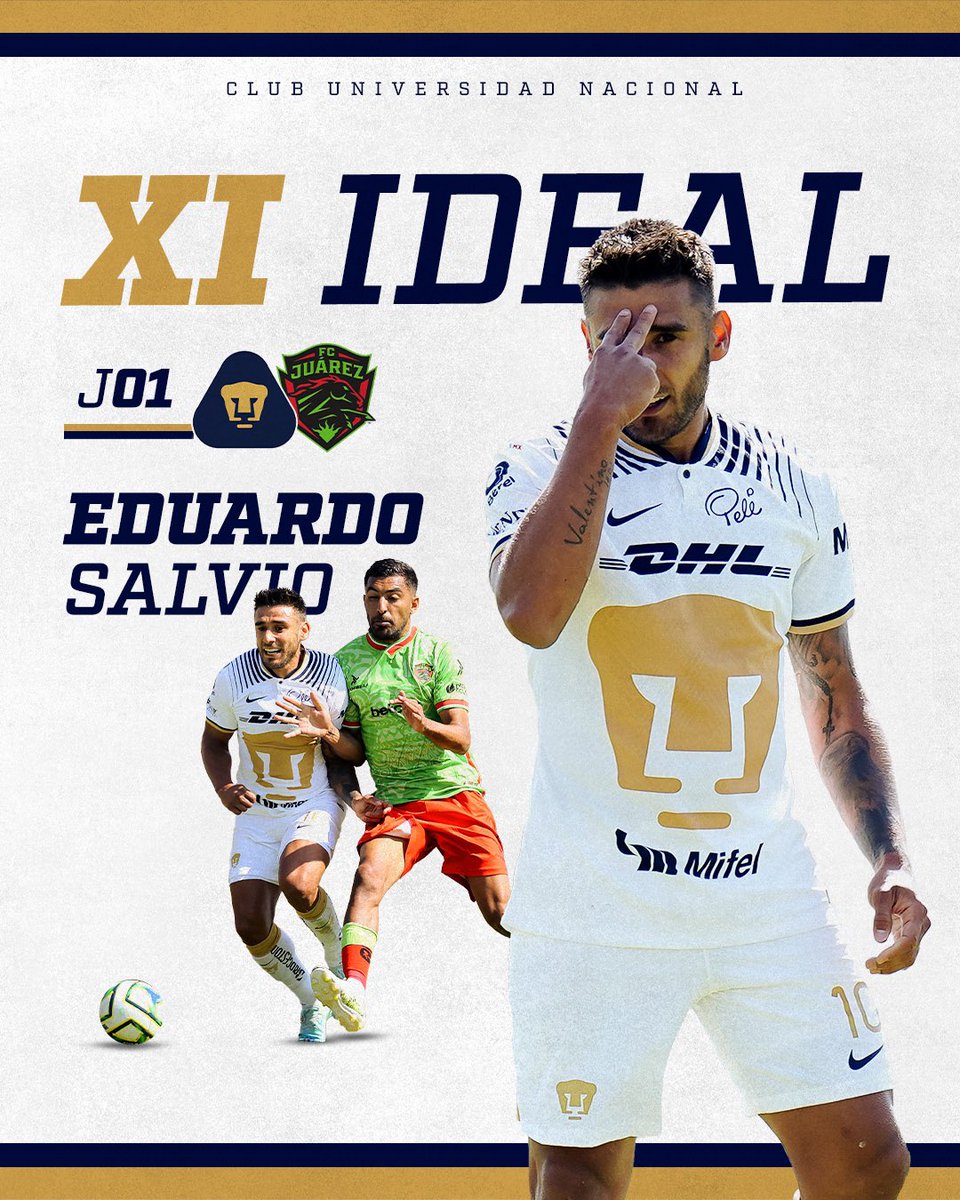 PumasMX's tweet photo. Con un total de 5 1️⃣vs1️⃣ ganados, nuestro jugador @totosalvio8 forma parte del once ideal de la @LigaBBVAMX. 
¡A seguir así! 🔥👏

#SoyDePumas #OrigenDeLaPasión https://t.co/hXsto6jylm