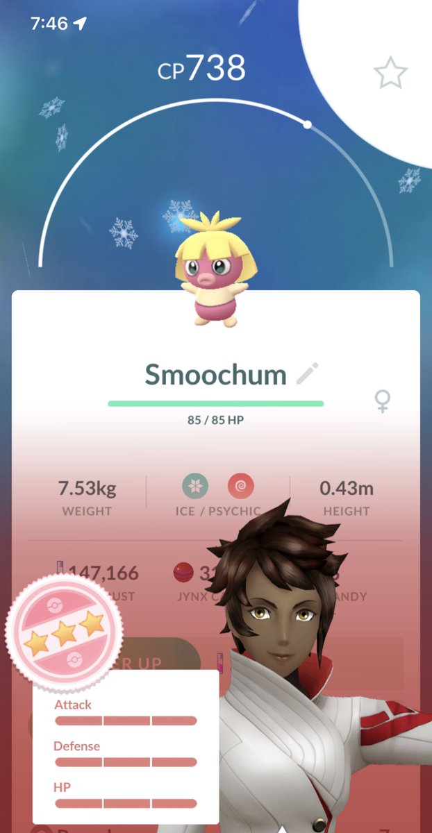 Jade77133011's tweet photo. Hatched a perfect Smoochum 🙃#perfectpokemon https://t.co/6mRyG5IRla