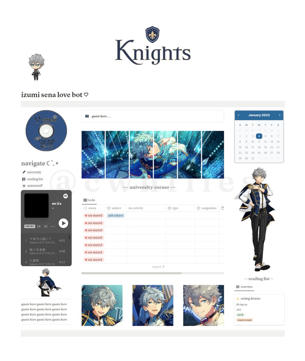 cwnfiles's tweet photo. κ° π° #cwnworks | open for rush & non-rush notion comms κ±
ποΈ izumi sena theme π₯ ΰ£ͺ
β¬ get your notion setup customized now .α
β€· price starts as low as β±20/$0.50
β€· https://t.co/zmqj6iI31M
β wts lfb lf looking for client commission tracker template page setup ph https://t.co/dXTsIqzIhY