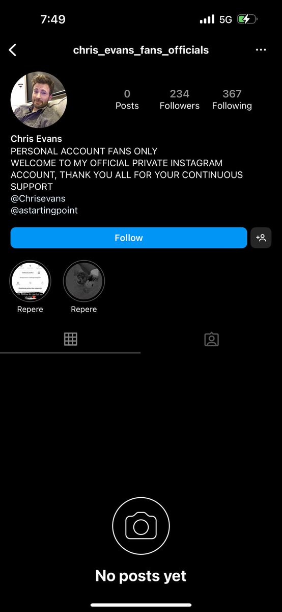 AllyCSEA's tweet photo. @ChrisEvans So chris_evans_fans_official is lying to me?! So bummed. https://t.co/fgsA72AWpj
