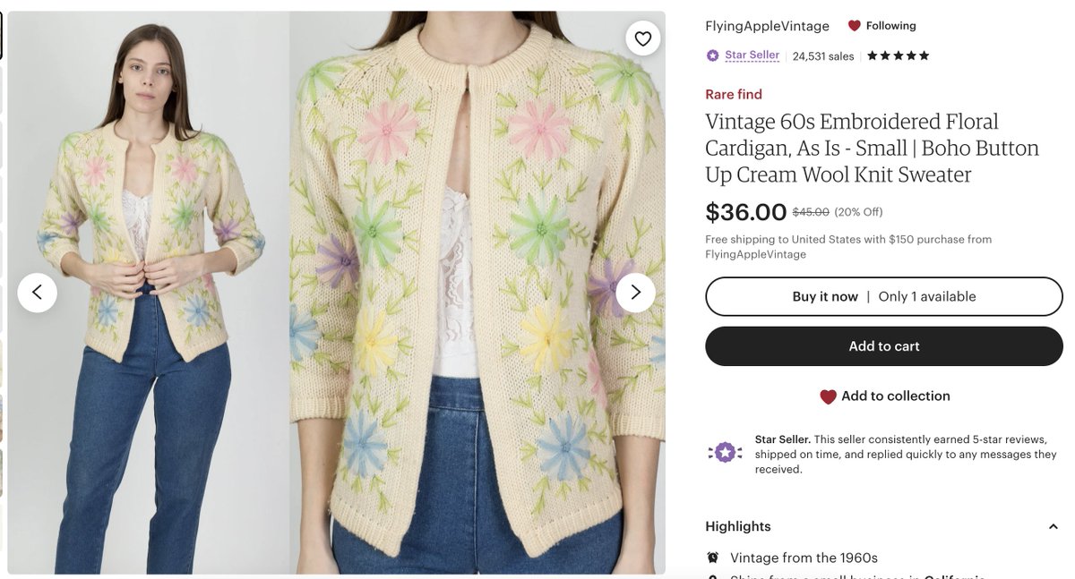 FAST FASHION 'DUPES' : A Thread You can get this Zara cardigan for $50 or you can search 'vintage floral embroidered knit cardigan' on Etsy.