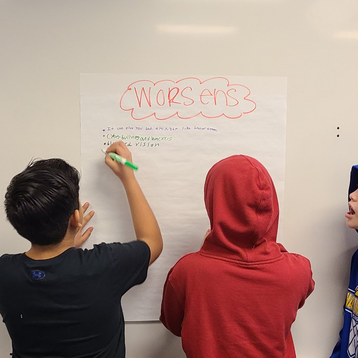 CorushMara's tweet photo. Practicing argument writing by picking a claim and choosing strong evidence. #takeaside #classdebate #technology https://t.co/nTJwjJwmEn