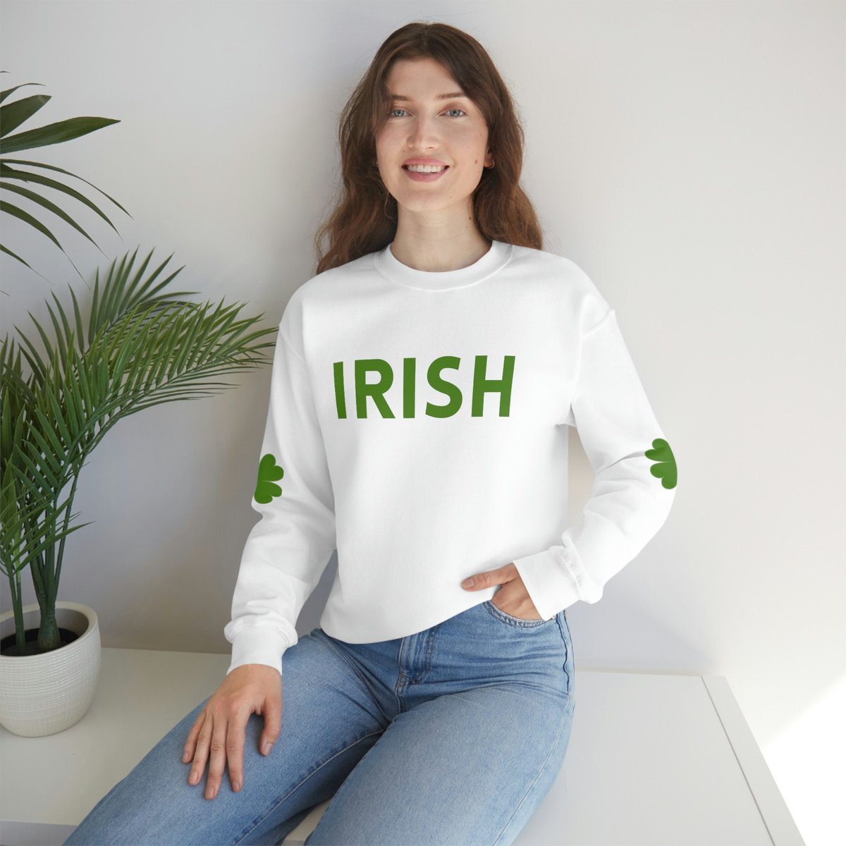 Excited to share the latest addition to my #etsy shop: Irish w/ Clover Elbows Sweatshirt.  Perfect for St. Patty's Day! t etsy.me/3X5Vdye 

#Stpatrickday #Stpattysday #saintpatrick #irish #ireland #boston #chicago #philadelphia #americanirish #shopsmall