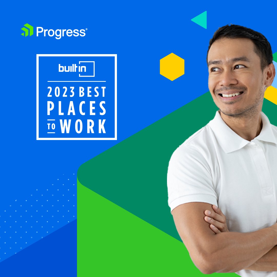 ProgressSW's tweet photo. 🎉Hip hip hooray!

We couldn't be more #ProgressPROUD to be recognized by @BuiltIn as one of the #BestPlacestoWork. Special thanks to all of our Progressers for continuing to make Progress a great place to work. https://t.co/z2ISaHHEI8