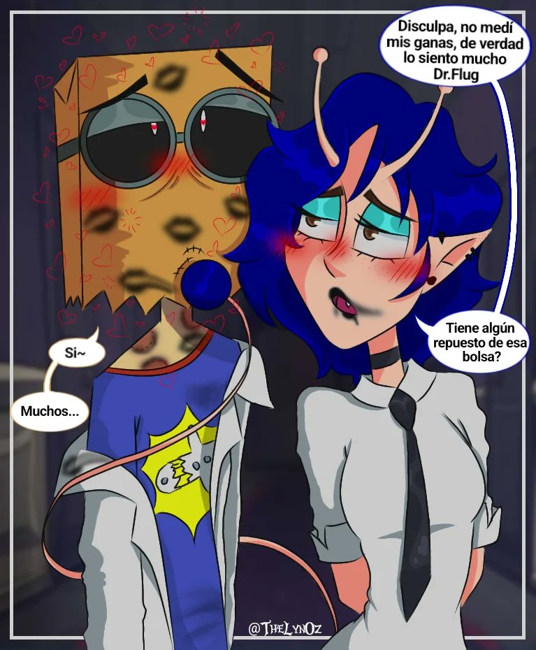 LynDeRepuesto's tweet photo. Perdón pero amo al Dr.Flug y no pude evitar dibujarme con él... así... ya saben... bien besuqueado jshsjss

#DrFlug #villanos #Villainous #thelynoz #pandalien https://t.co/GOu6Pl7Lk6