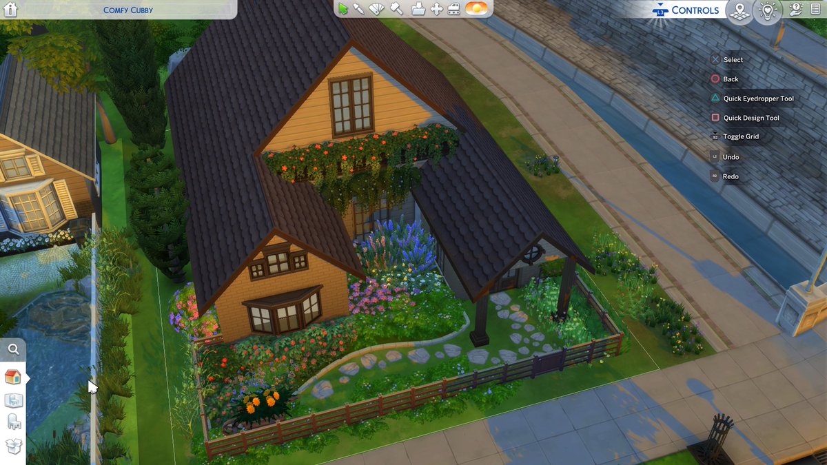 madamesimmer_'s tweet photo. Little cottage starter home, no cc #ShowUsYourBuilds #sims4builds https://t.co/gJPzsaeQSR