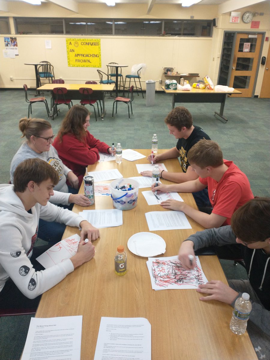 Fun FCA meeting tonight. Started with a meal, did some trivia, played a "Categories" game, watched a couple videos about Heaven and Hell. Our lesson was some readings by Rick Warren about Heaven and Hell. It was a very fun evening!