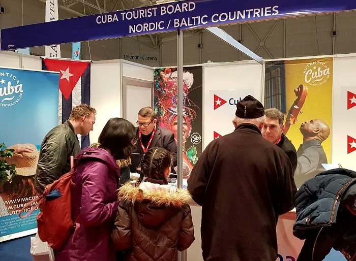 GrupoViajesCuba's tweet photo. Participó #Cuba en la Feria de Turismo de Oslo, Noruega. 
La información completa aquí 👉https://t.co/ZqrfaoIYsc 
#CubaUnica🇨🇺 https://t.co/jA4NE8NiHB