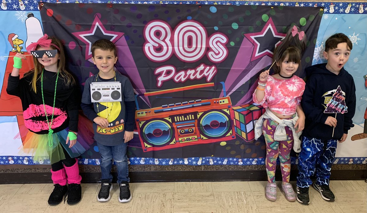 BPESchool's tweet photo. Here are a couple more pictures to hold you over until the big video reveal. #bperocks #80srock #80thdayofschool https://t.co/C7NYjdcGL0