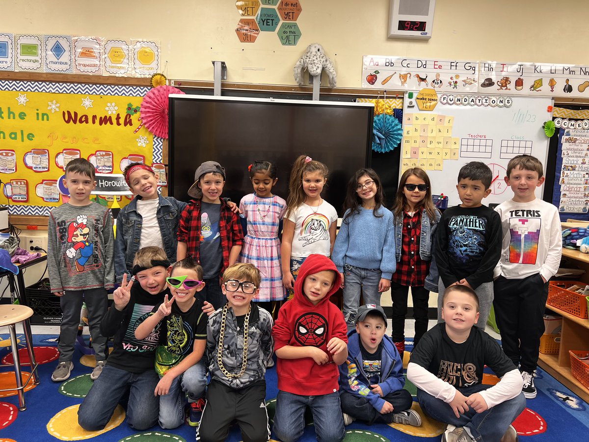 BPESchool's tweet photo. Here are a couple more pictures to hold you over until the big video reveal. #bperocks #80srock #80thdayofschool https://t.co/C7NYjdcGL0